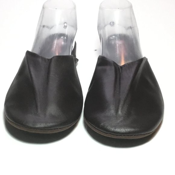 Gamuzzi Piel Mexican Leather Slippers Brown Size 8 NWP - Picture 3 of 5